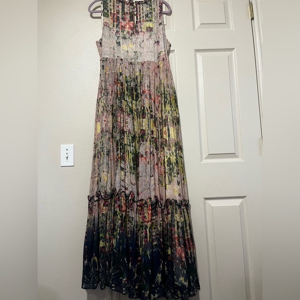 Anthropologie Bhanuni By Jyoti Carson Multicolor Tiered Maxi Dress - Picture 5 of 12